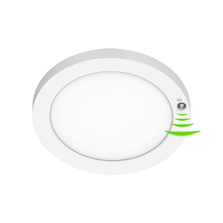 Pizza R2 PIR CCT, Ø227mm IP20 18W CCT 3000K/4000K/6500K 1530lm