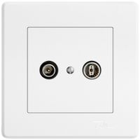 UP-Antennendose TV-R EDIZIO.liv SNAPFIX® Durchgangsdose 11dB ws