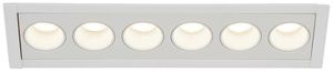 Plafonnier LED INC SLV MILANDOS 6 12W 980lm 3000K 45° aluminium blanc
