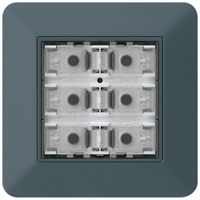 Poussoir KNX ENC KTR p.6×touches 6×points actionnables LED anthracite
