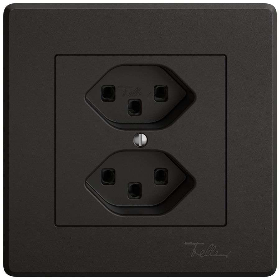 UP-Steckdose EDIZIO.liv SNAPFIX® 2×T23 sz