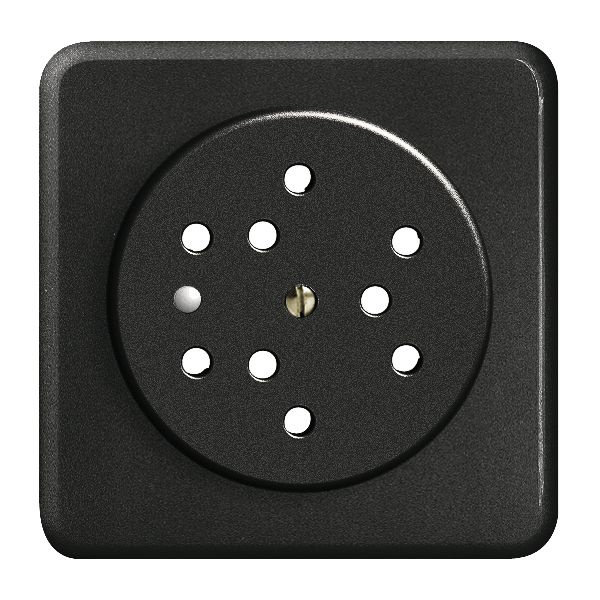 UP-Frontset FH 3×T12 schwarz 86×86mm mit Linse