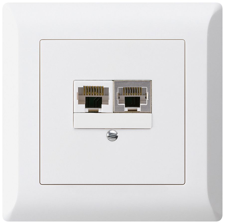 Scatola INC kallysto.line 2×RJ45s+u separato bianco