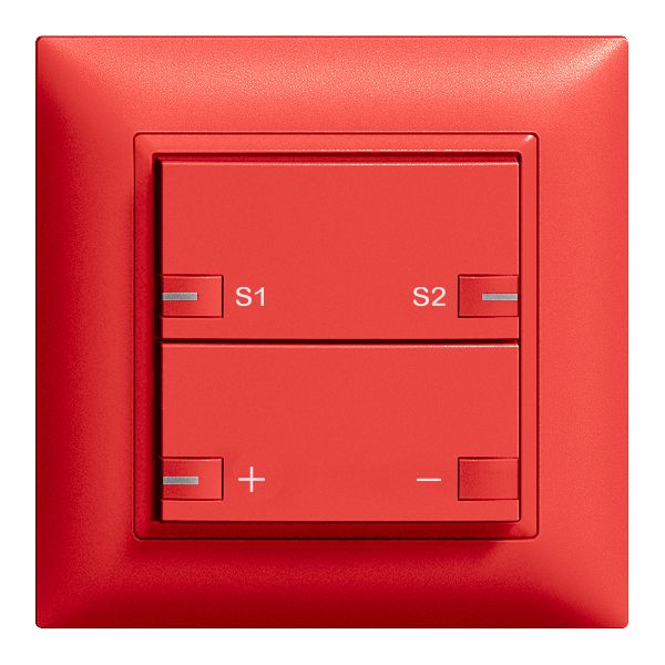 Poussoir ENC ZEP dimmer-scène 1c/2t avec LED EDIZIOdue berry