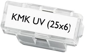 Segnacavo PX KMK UV Ø6mm 25×6mm trasparente