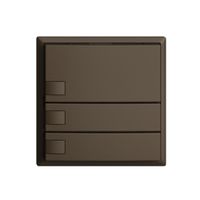 UP-Taster KNX 3-fach EDIZIOdue coffee RGB ohne LED