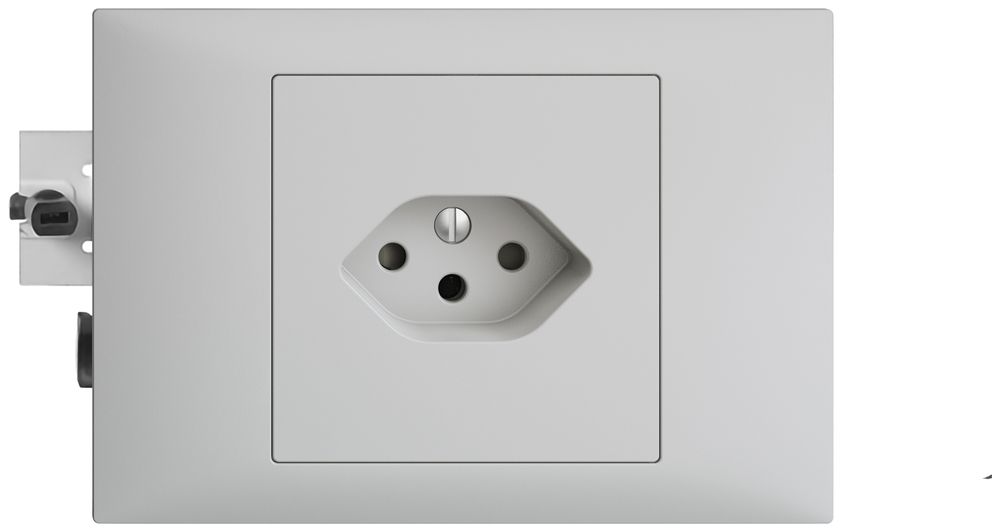 Prise INC EDIZIOdue T13 gris clair, 45…69mm