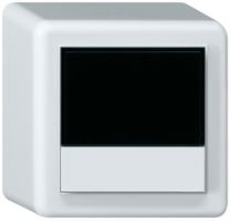 Termostato ambiente KNX AP origin con display con tasti 88×88×54mm bianco