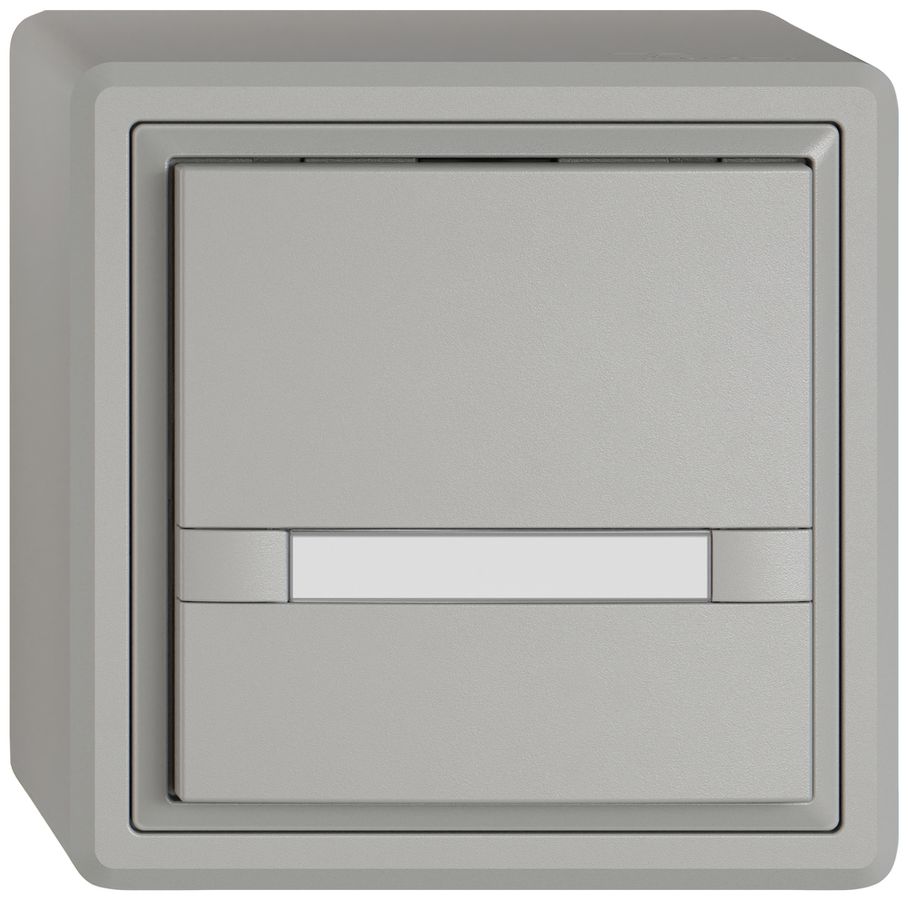 AP-Universaltaster EDIZIO.liv UNI SNAPFIX® o.LED 1× 2-Tbed.Pap.hgu