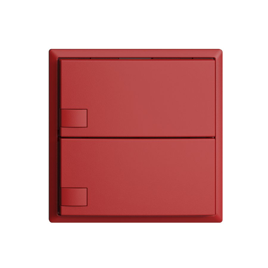 Poussoir ENC KNX 2× EDIZIOdue berry RGB sans LED