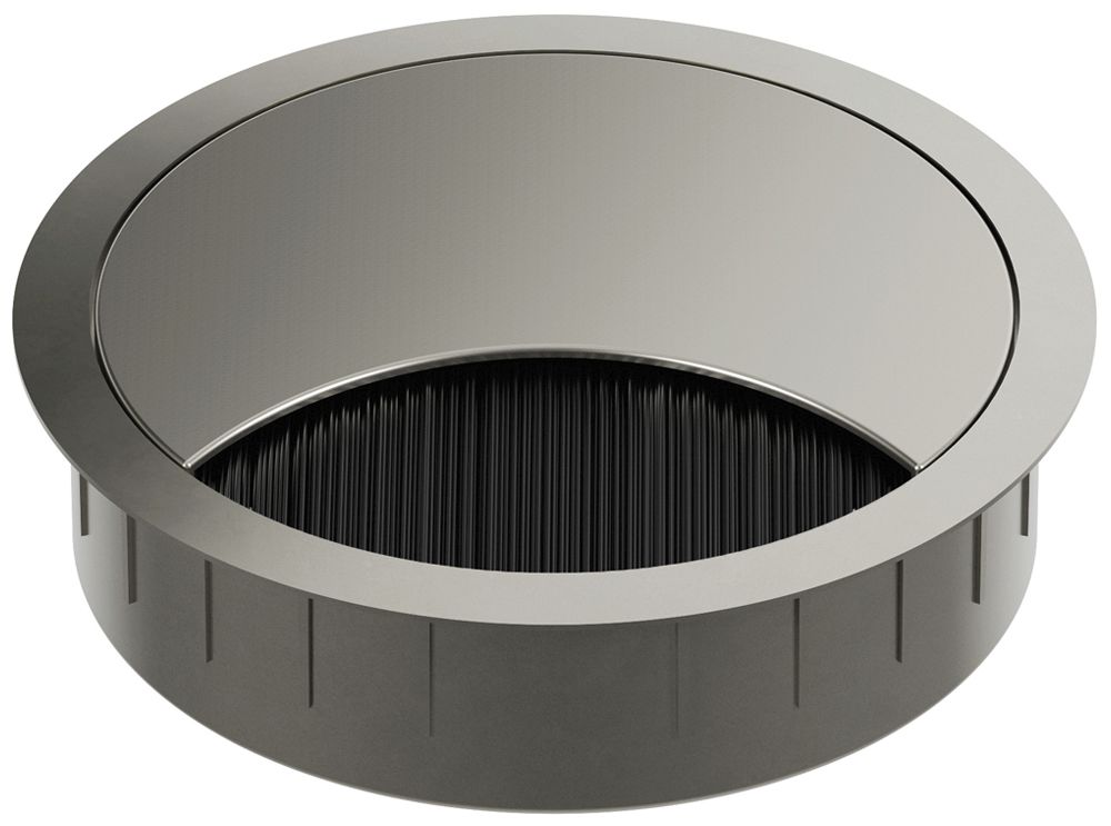 Kabelauslass BACHMANN LOOP ROUND Ø80mm Zamak Edelstahl