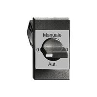 Interr. rot. INS 0-Manuale-0-Aut FH 2/1L nero con manopola