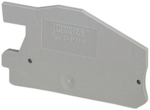 Abschlussdeckel Phoenix Contact D-PTI 4, 66×43×2.2mm, grau