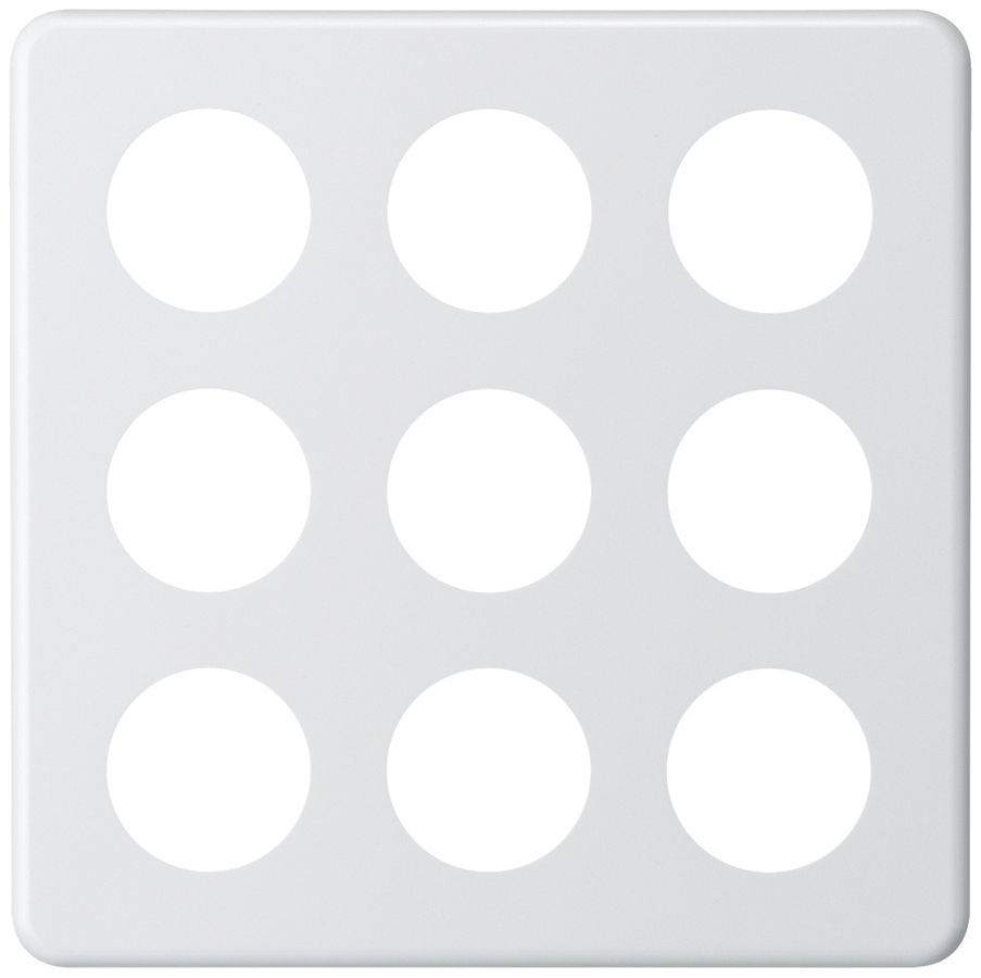 Abdeckplatte basico 3×3 9×43mm weiss