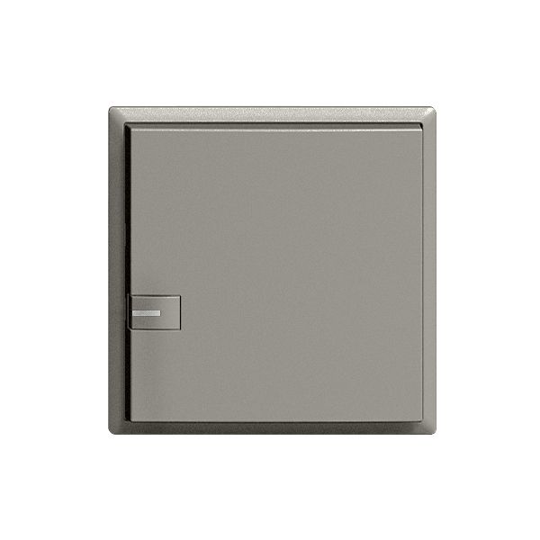 Tasto ZEP impulso/timer 1c/1t con LED EDIZIOdue grigio scuro