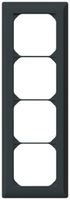UP-Abdeckrahmen kallysto.line 4×1 schwarz 92×272mm