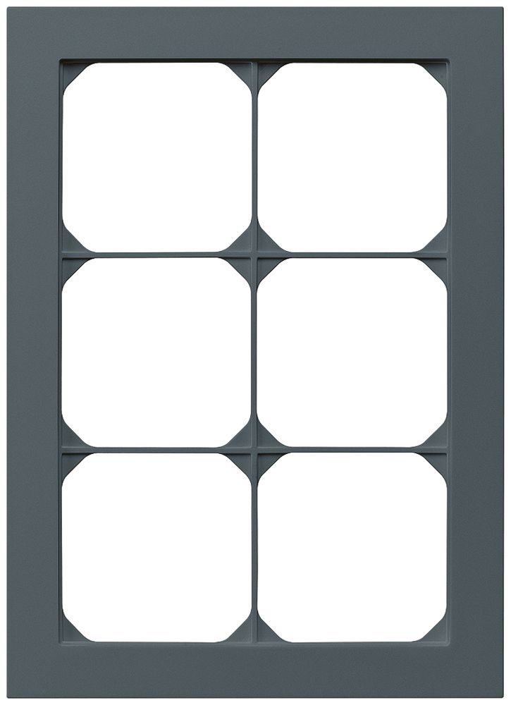 UP-Abdeckrahmen kallysto.pro 3×2 anthrazit 154×214mm