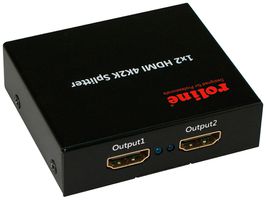Audio-/Video-Splitter ROLINE IN:1×HDMI → OUT:2×HDMI 4K UHD 3D HDCP 1.3 schwarz