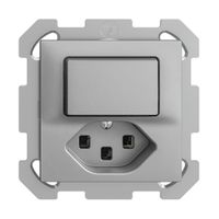 Combinazione INC 3/1L+T23 16A EDIZIOdue silver