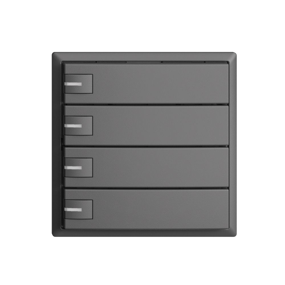 Poussoir KNX RGB EDUE, 250mW, a.LED RGB, 4×poussoir, comm.1×touche, grf