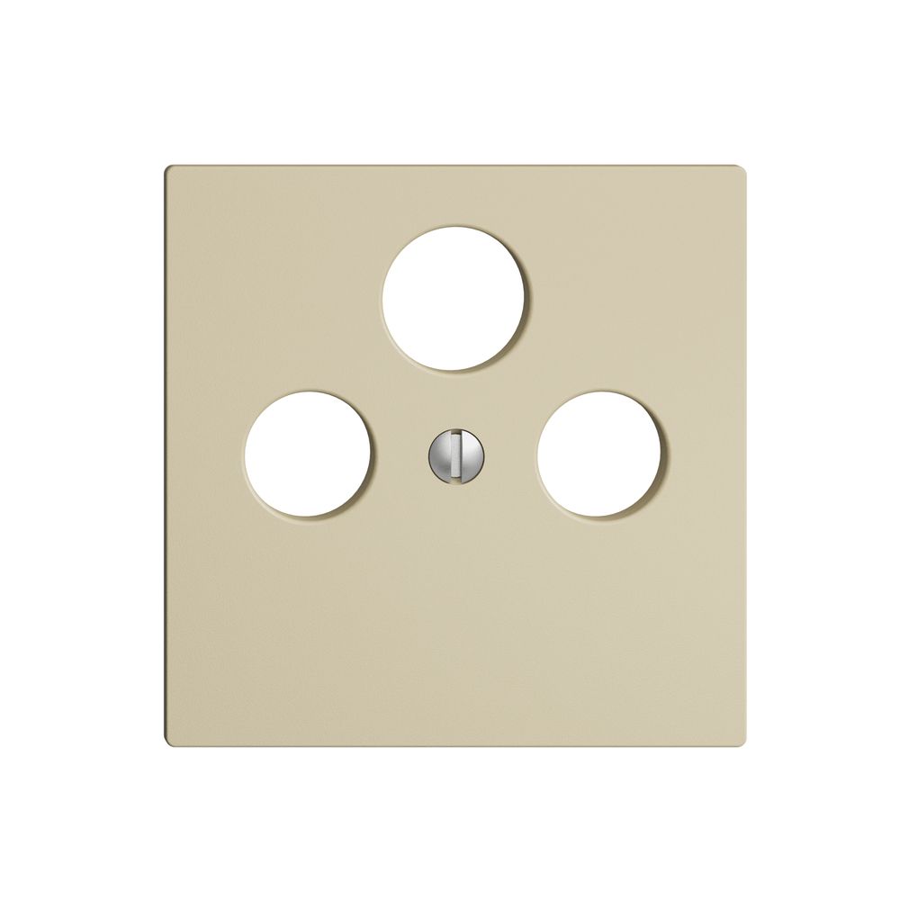 Placca frontale EDIZIOdue vanille per presa di antenna per SAT