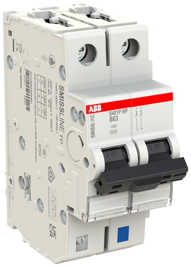 Disgiuntore SMISSLINE TP, 1LN, B, 63A, 20kA