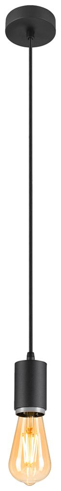 Pendelleuchte SLV LALU E27 1×10W DIM Ø50×80mm schwarz