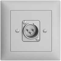 Presa di raccordo XLR con spina EDIZIOdue grigio chiaro