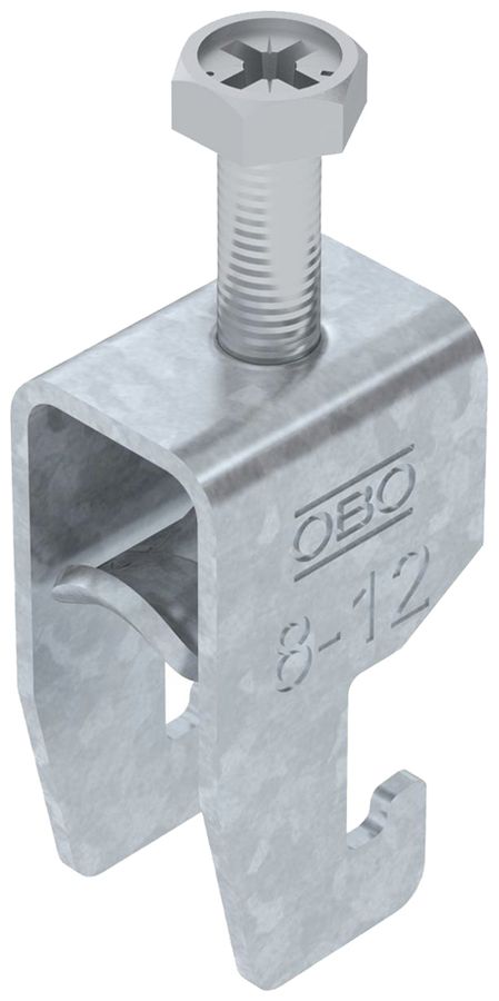 Fixation rapide BET 2056 pied à U métal 8…12mm 1×câble acier Zn-ch-im