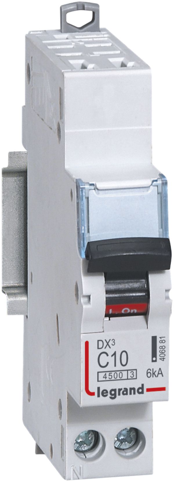 Leitungsschutzschalter Legrand C 1PN 10A 4500A/6kA Steckanschl.