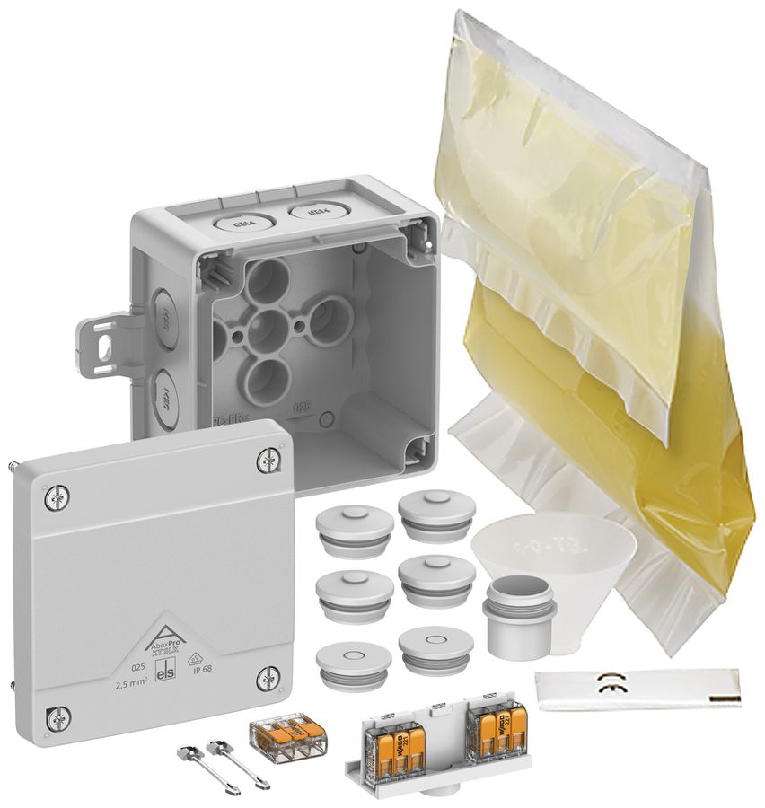 Scatola di derivazione AP Spelsberg Abox Pro XT SLK-2,5² 92×92×60mm IP68 gr