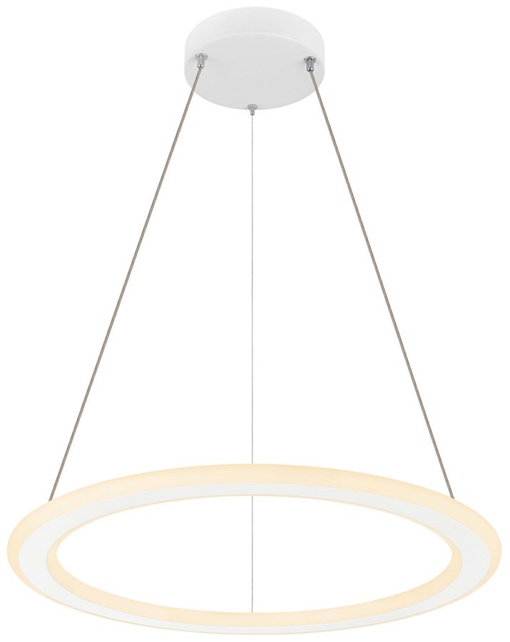 LED-Pendelleuchte SLV ONE FLAT 23W 1900lm 927/930 DIM Ø600 weiss