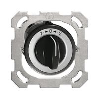 UP-Schwenktaster 1->0<-2 schwarz mit Drehgriff