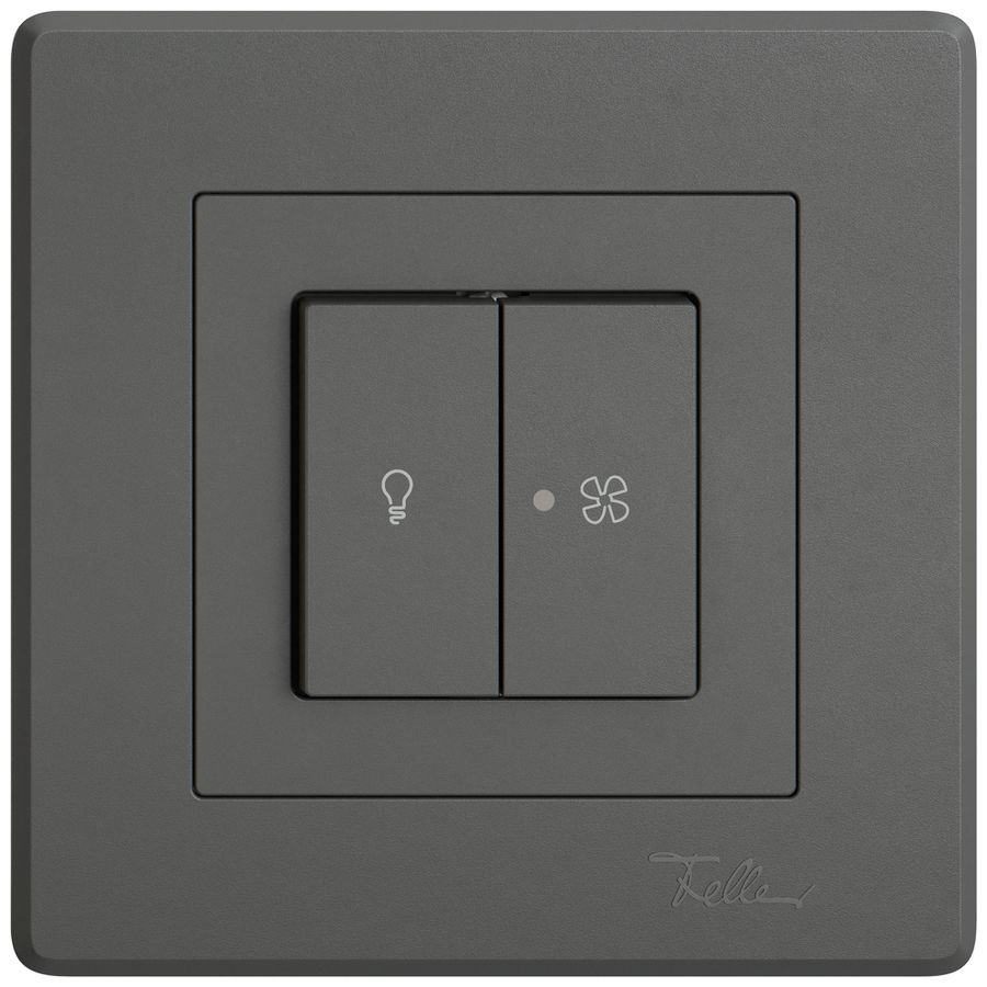 Kit de montage ENC EDIZIO.liv SNAPFIX® p.lum&venti a.2 bout.a.lentille front.grf