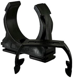 Collare per tubo Plica CLIPFIX-UV M40 1 foro per vite PE -25…60°C UV nero