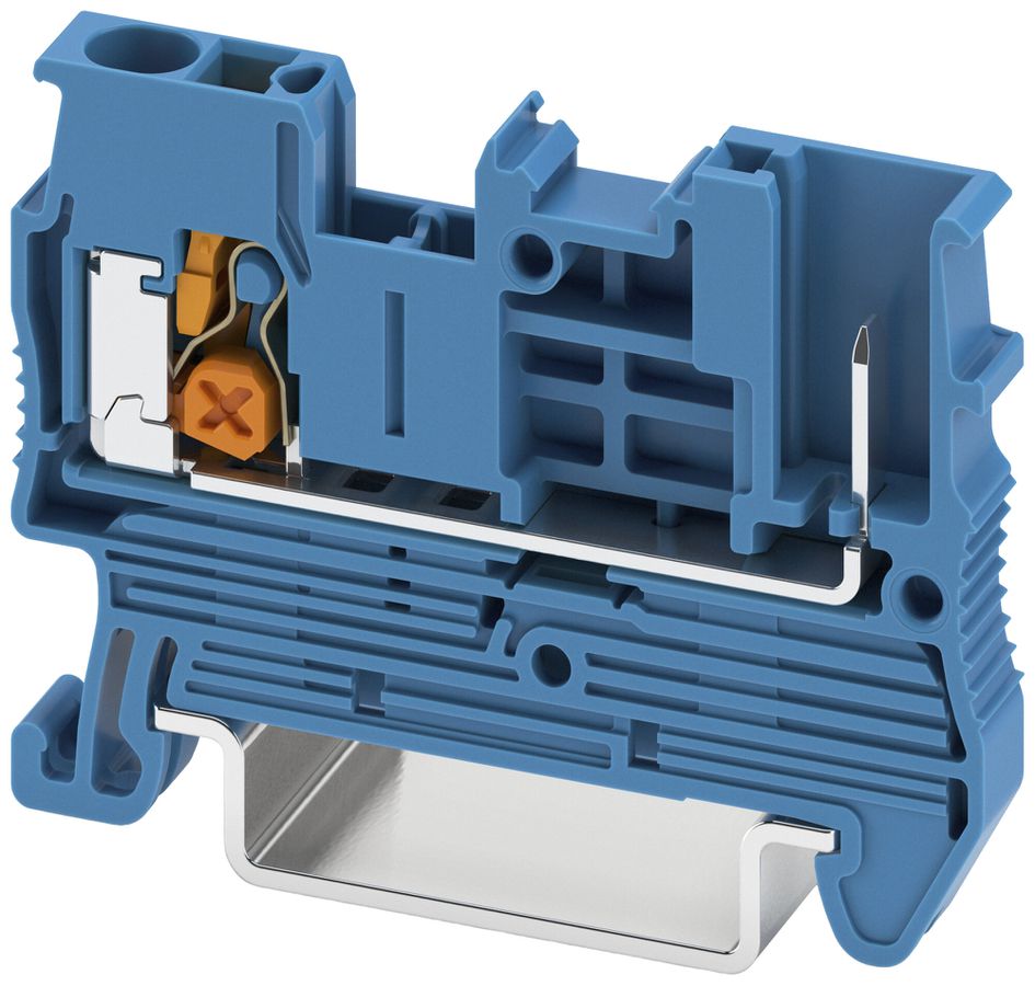 Borne de passage joignable PX XT 2.5/1P BU 2.5mm² 24A 800V 2×1 bl
