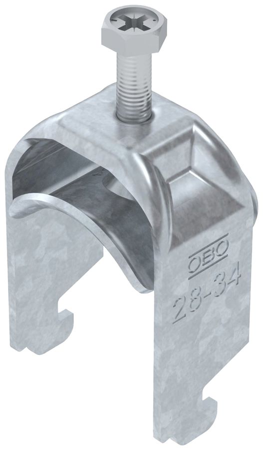 Fixation rapide BET 2056 pied à N métal 28…34mm 1×câble acier Zn-ch-im