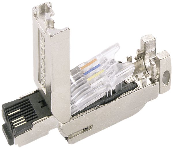 Steckverbinder Siemens IE FC RJ45 Plug 2×2 Kat.5 100Mbit/s 180° Metall