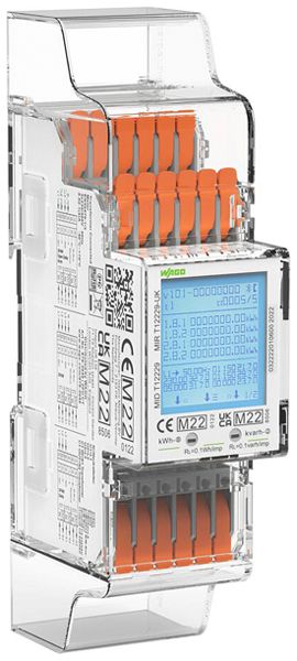 Compteur d'énergie AMD WAGO MID25 3LN indirecte 1A tarif mult.électr. RS-485 S0