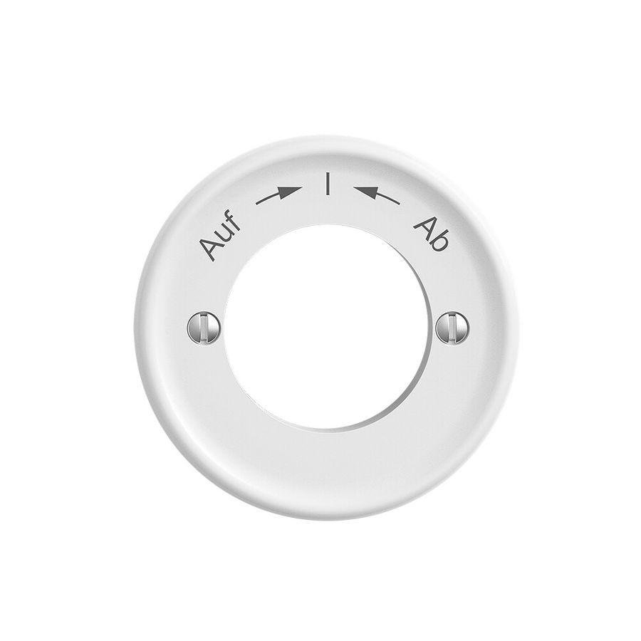 Frontset STANDARDdue Auf->I<-Ab weiss für Schwenktaster