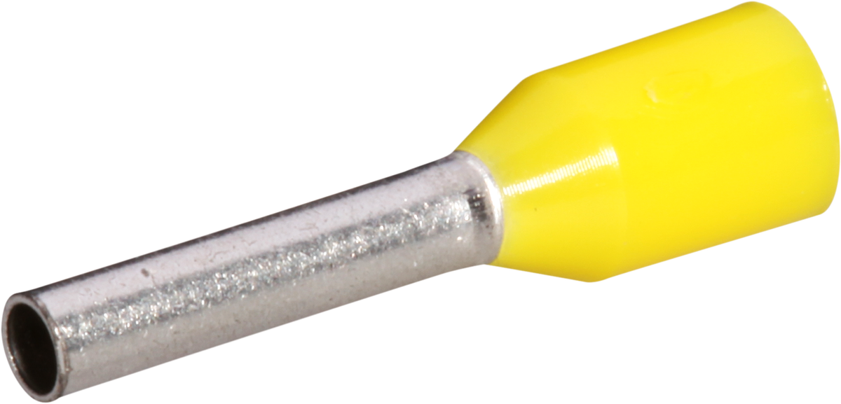 Aderendhülse Typ A isoliert 1mm²/8mm gelb