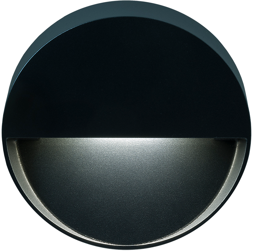 Lampe apparente à LED ORL ronde 10 W, 3000K, IP65, ant, 190 × 42mm