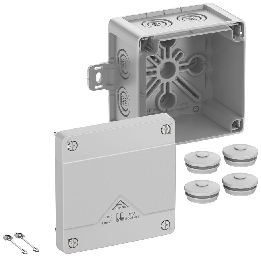 Boîte de dérivation AP Spelsberg Abox Pro 040 AB-L 102×102×70mm IP69 gr