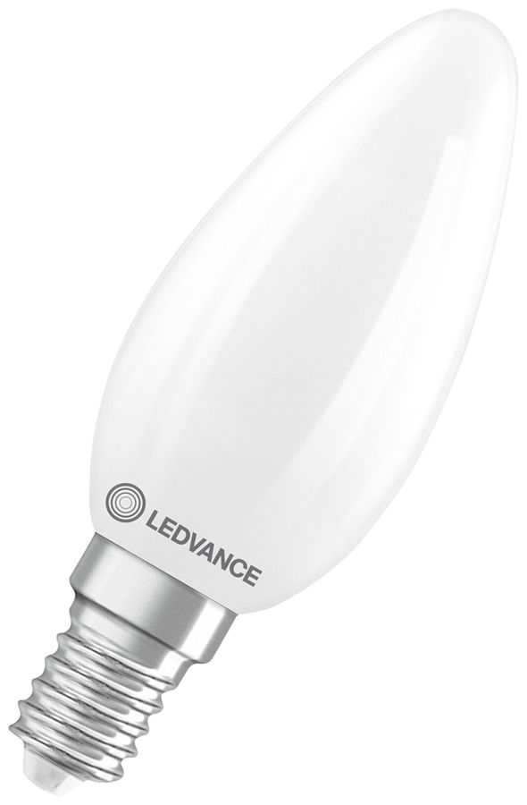 Lampe LED LEDVANCE CLASSIC B E14 3.4W 470lm 827 VAR B10.5 mat Ø35×97mm