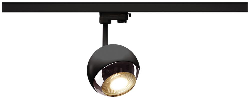 Strahler SLV LIGHT EYE150 S, GU10 mit 3-Phasen-Adapter IP20 schwarz/chrom