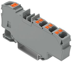 Borne de passage WAGO Contact TOPJOB S 1×6/6×1.5mm² Ex e II gris