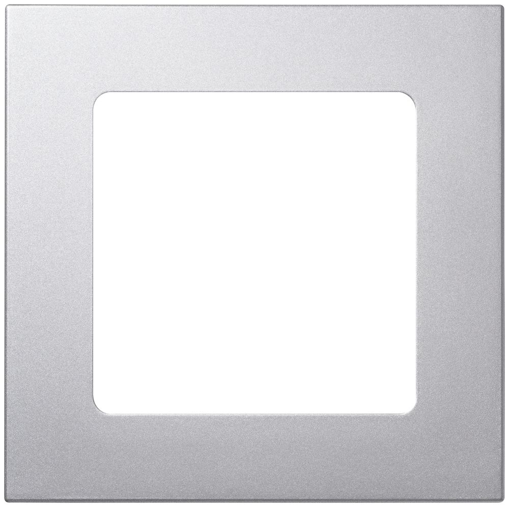 Abdeckrahmen Somfy Smoove 1×1, silver mat