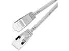SLIM Patchkabel: 1.5m, grau, 60-Pack Cat.6A, U/FTP, LSOH, Klinke unbrechbar