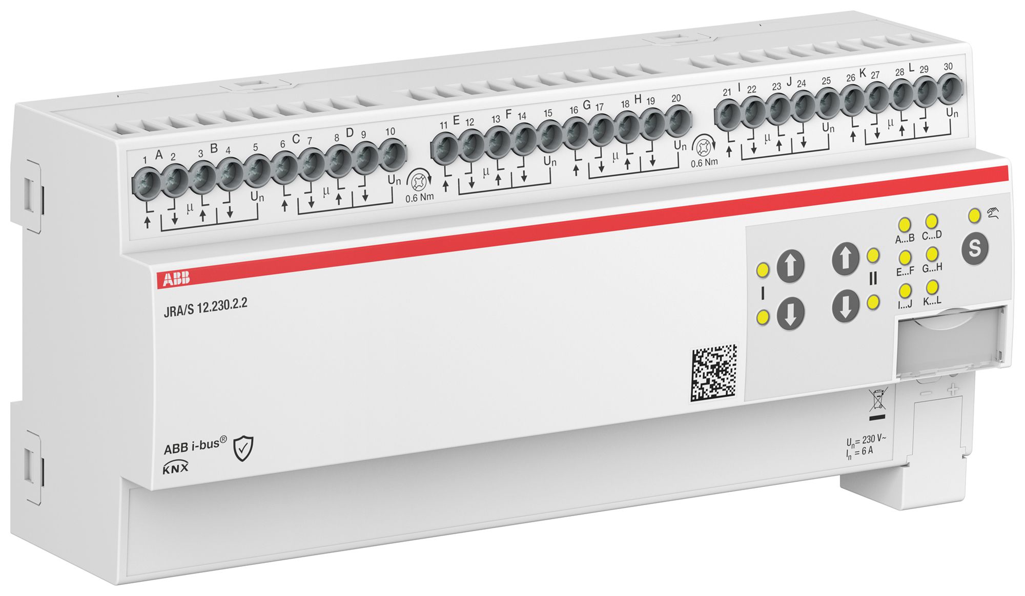 Actionneur de jalousie AMD ABB JRA/S12.230.2.2 12-fois 6A/230VAC