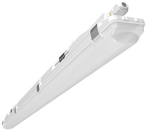 LED-Feuchtraumleuchte ESYLUX OLIVIA-2 33W 5000lm 4000K IP66 DALI-2 hellgrau